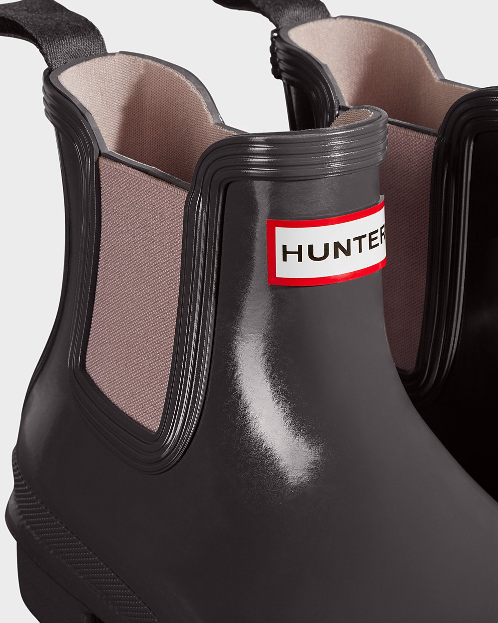 Chelsea Boots Dames - Hunter Original Gloss - Grijs/Paars - 23QTIJWPA